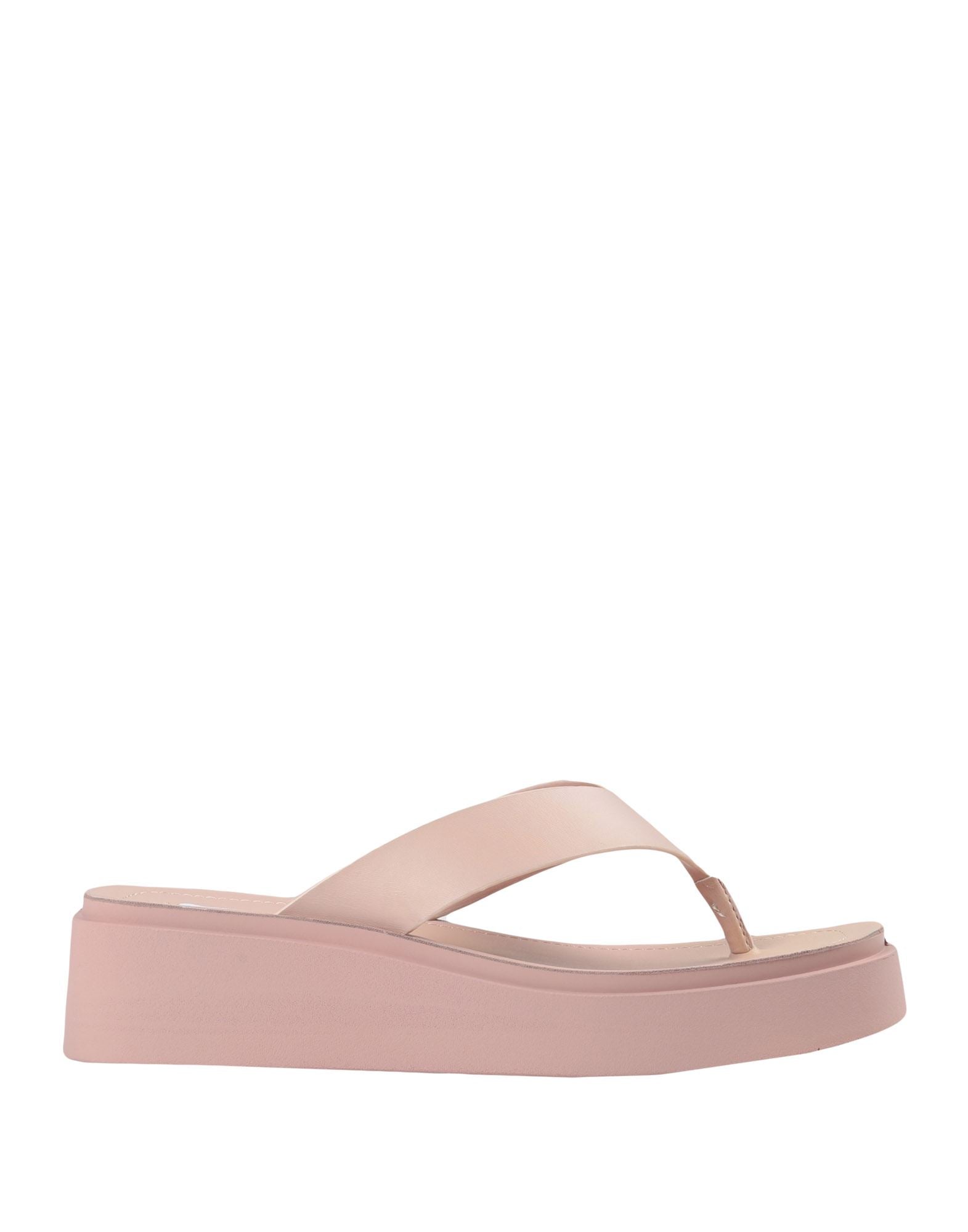Steve Madden Womens Carlene Flatform Toe Post In Pink
