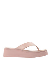 Steve Madden Womens Carlene Flatform Toe Post In Pink