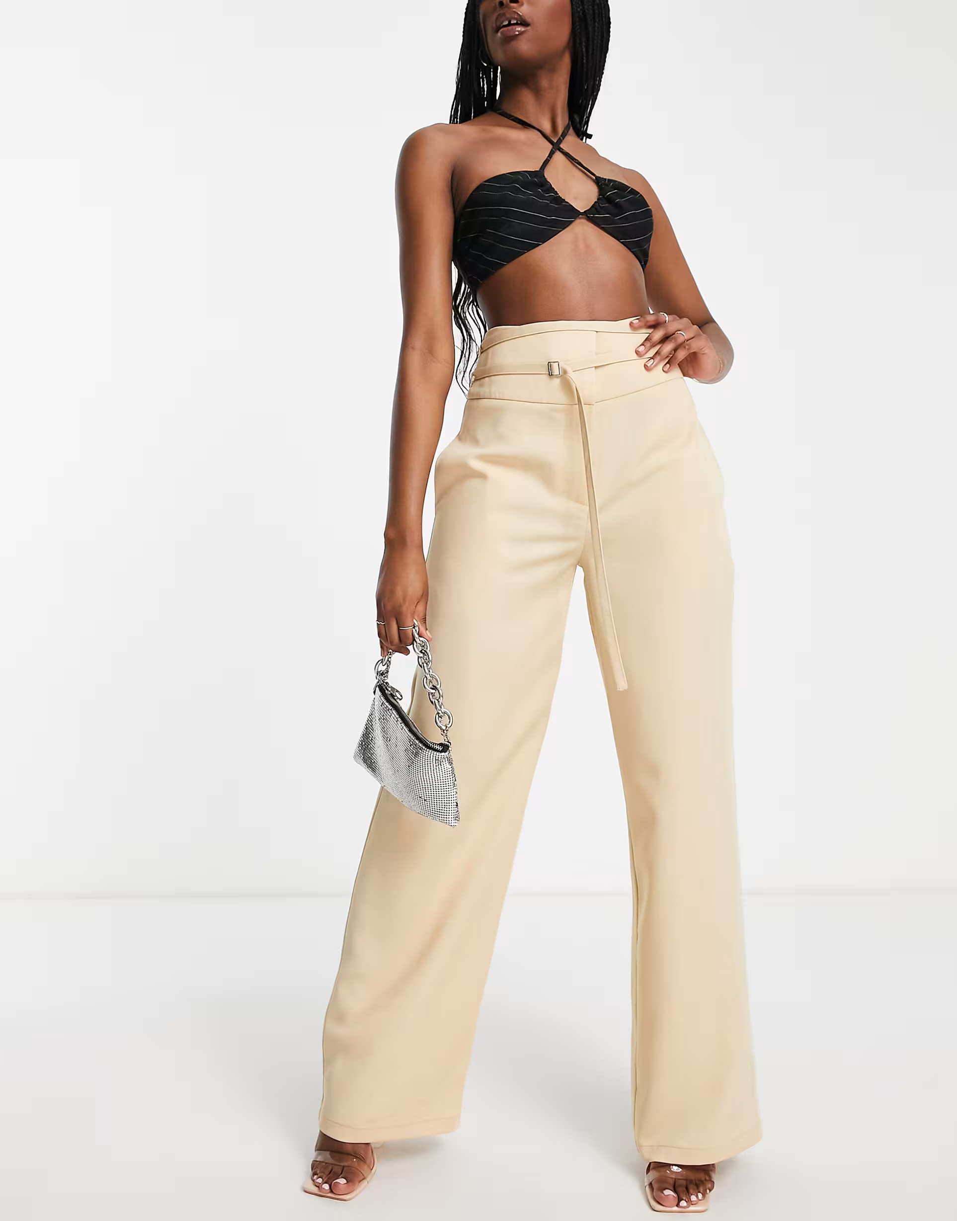 4th & Reckless Womens Tailored Trouser Co Ord In Yellow