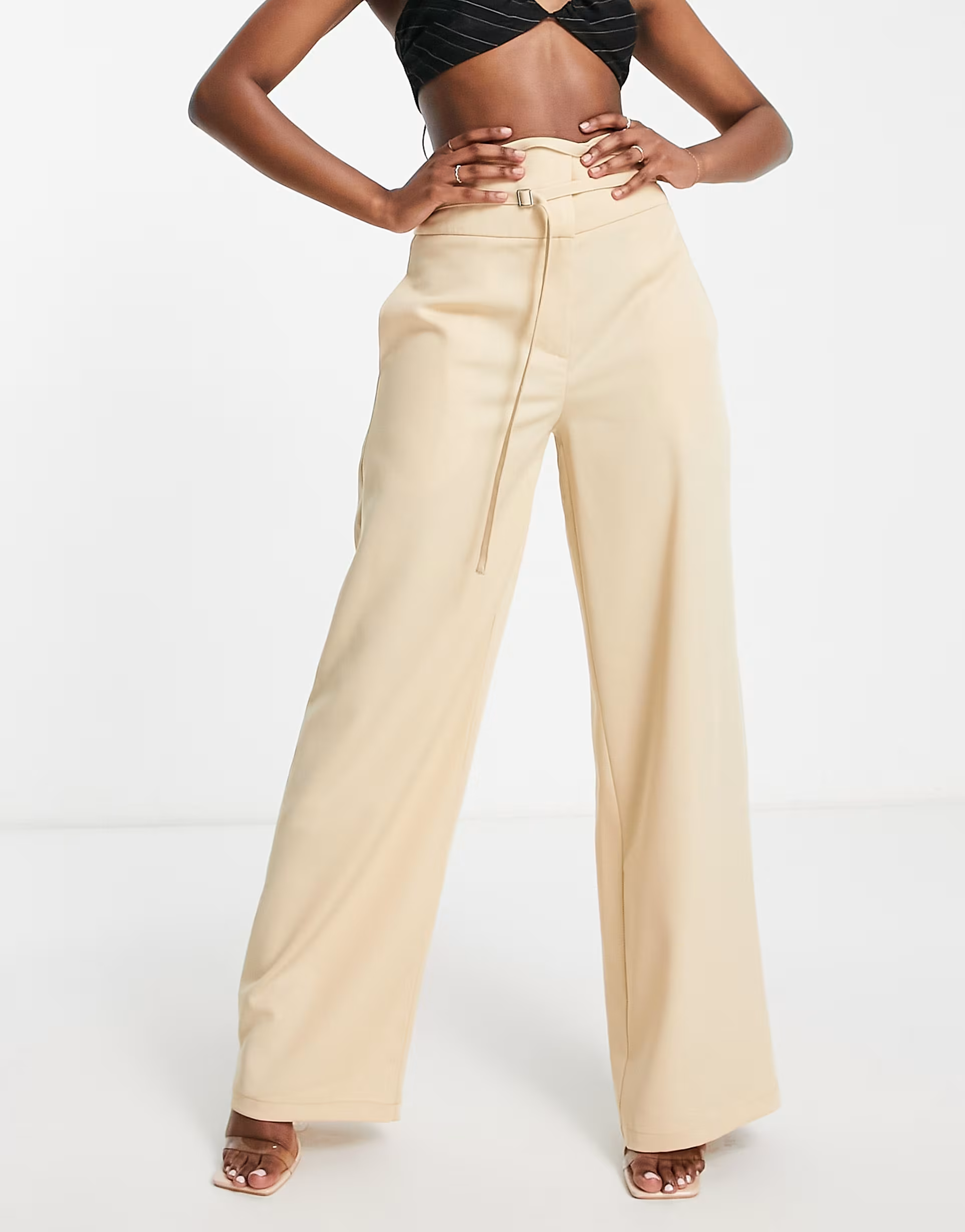 4th & Reckless Womens Tailored Trouser Co Ord In Yellow