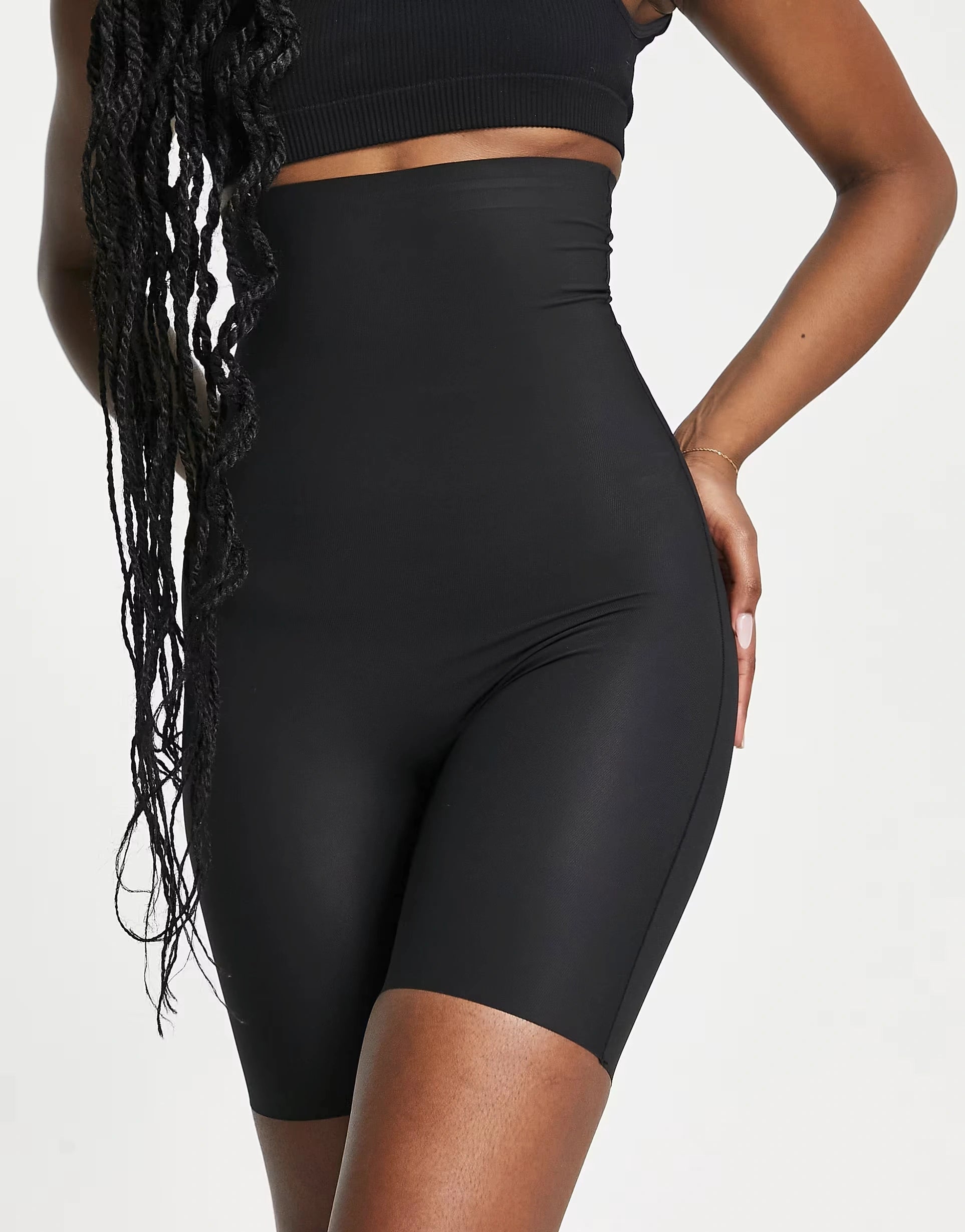Magic Womens Bodyfashion Maxi Sexy Hi-Bermuda Firm Shaping Short In Black