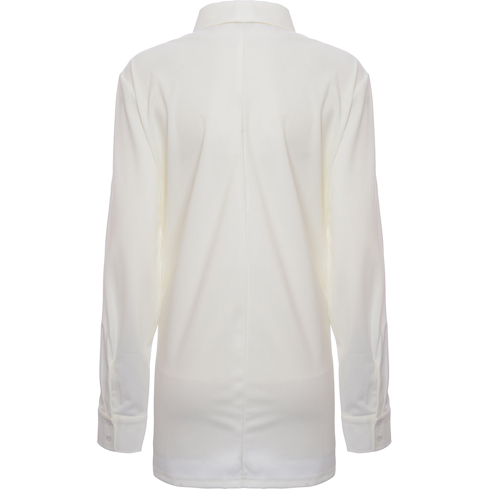 Extro & Vert Women's Off White Oversized Utility Shirt