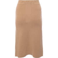 Calvin Klein Jeans Women's Camel Co-ord Badge Knitted Skirt