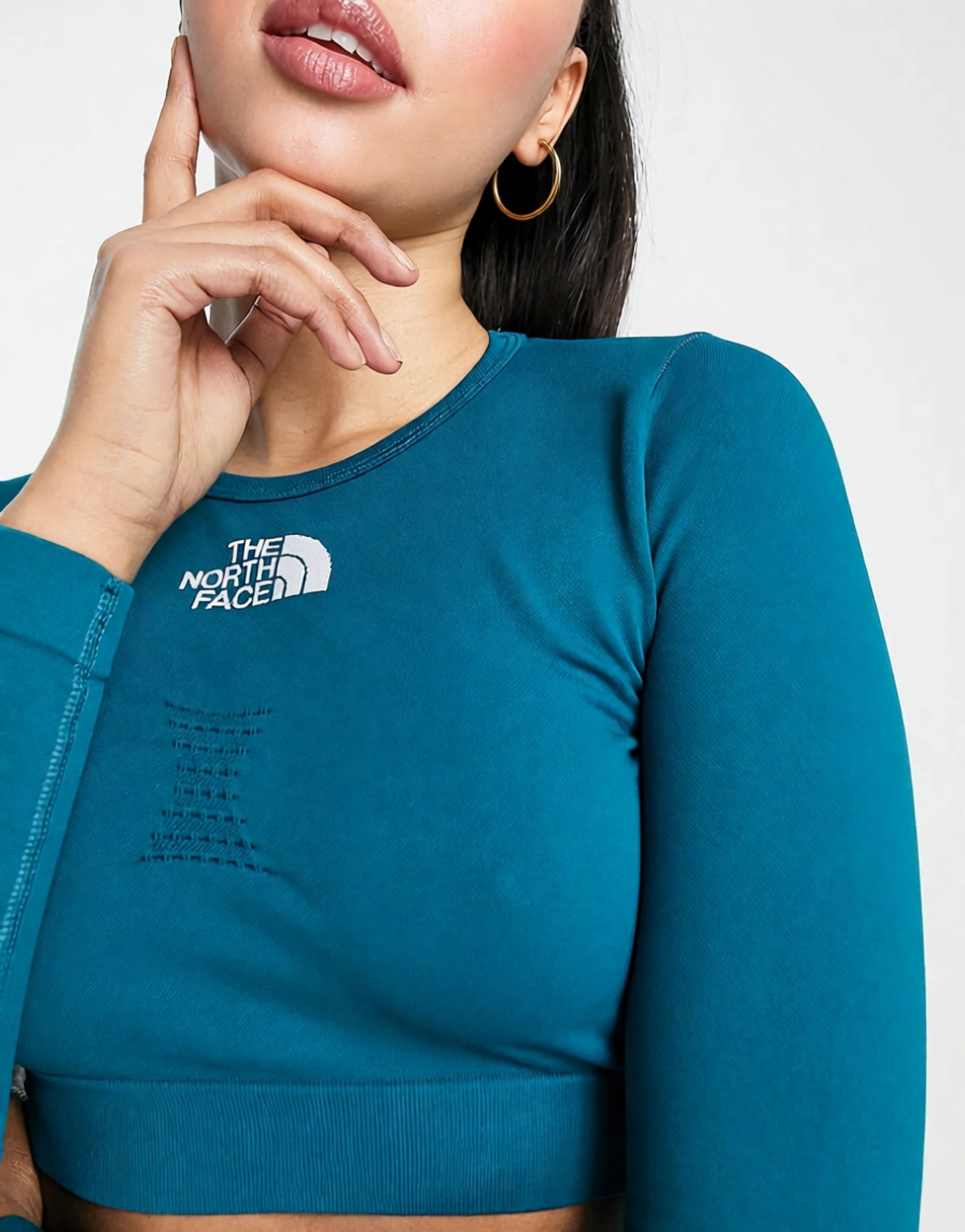 The North Face Womens Training Seamless Long Sl In Green