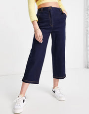 The Fifth Womens Echo Wide Leg High Waist Jean in indigo
