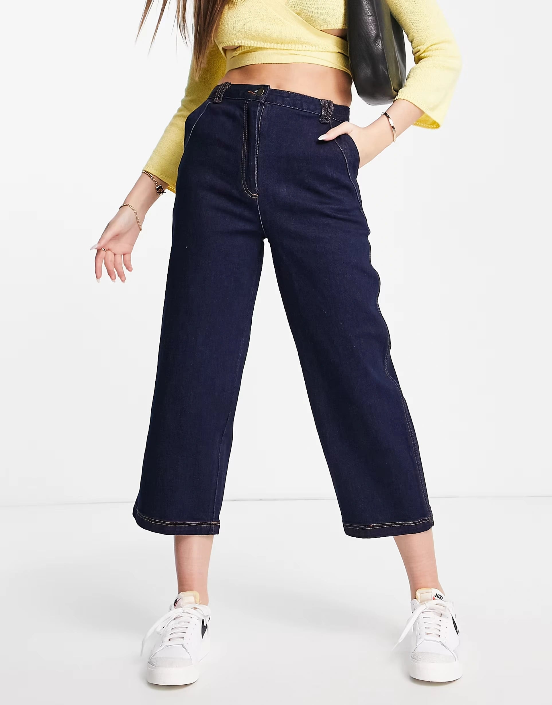 The Fifth Womens Echo Wide Leg High Waist Jean in indigo