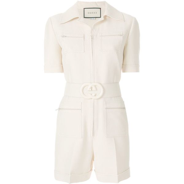 Gucci Womens Playsuits in Beige