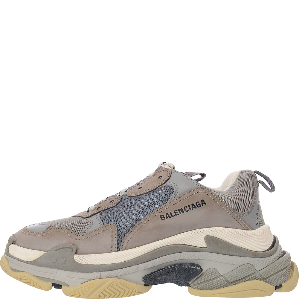 Balenciaga Mens Triple S Shoes In Grey
