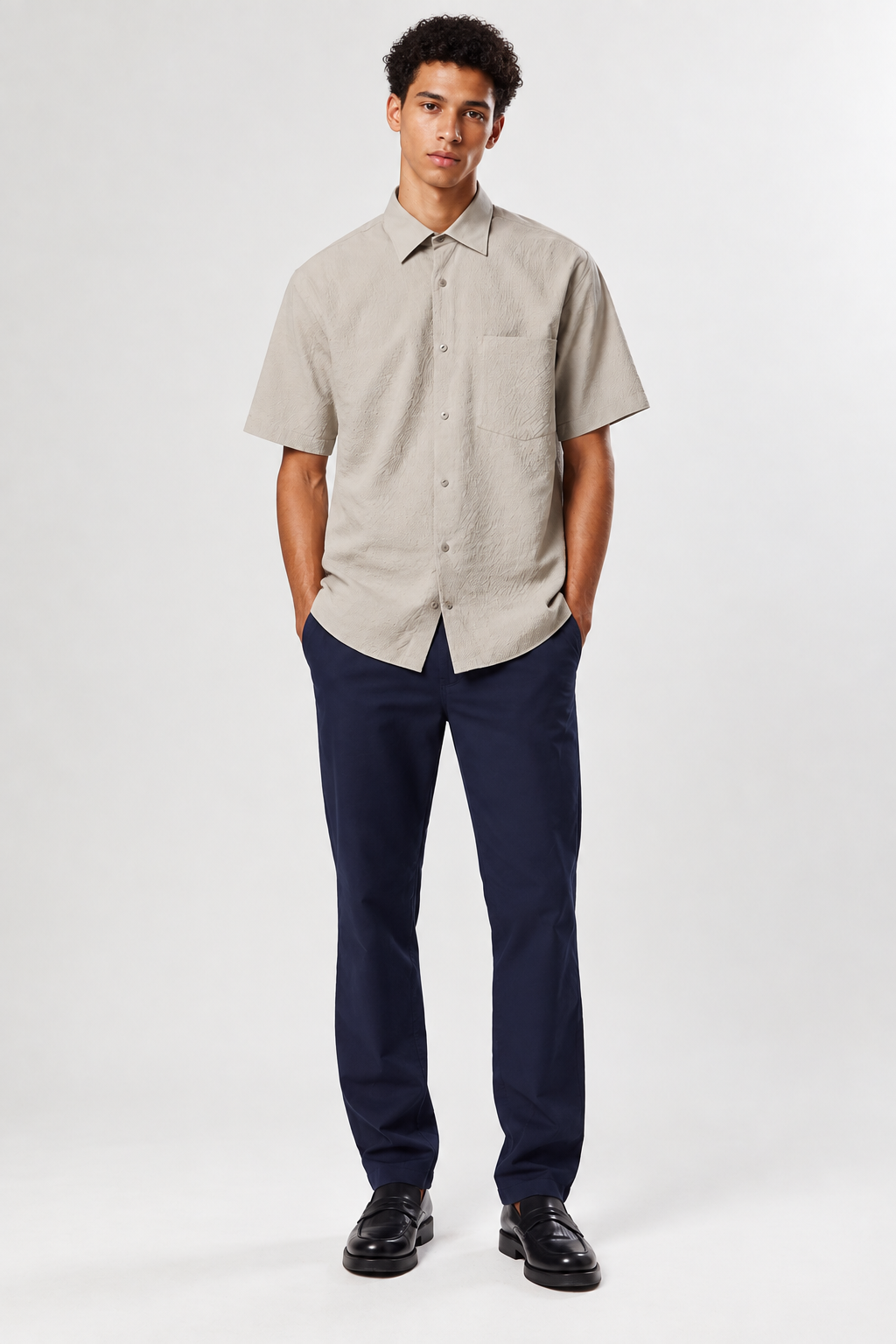 NN.07 Errico ss 1045 casual shirt in grey