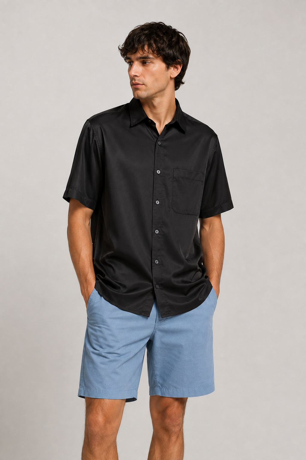 NN.07 Arne ss 5969 casual shirt in black
