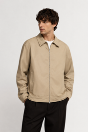 NN.07 Mael regular fit long sleeve khaki jacket