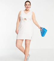 Daisy Street Womens 90S Shift Dress With Ruched Bust