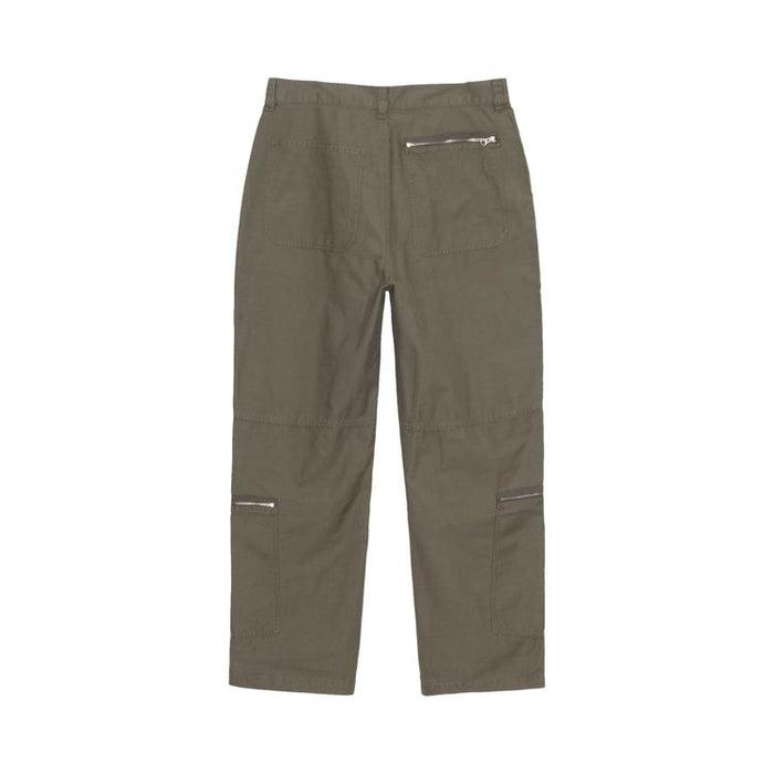 Stussy Mens Nyco Flight Olive Cargo Trousers in Green