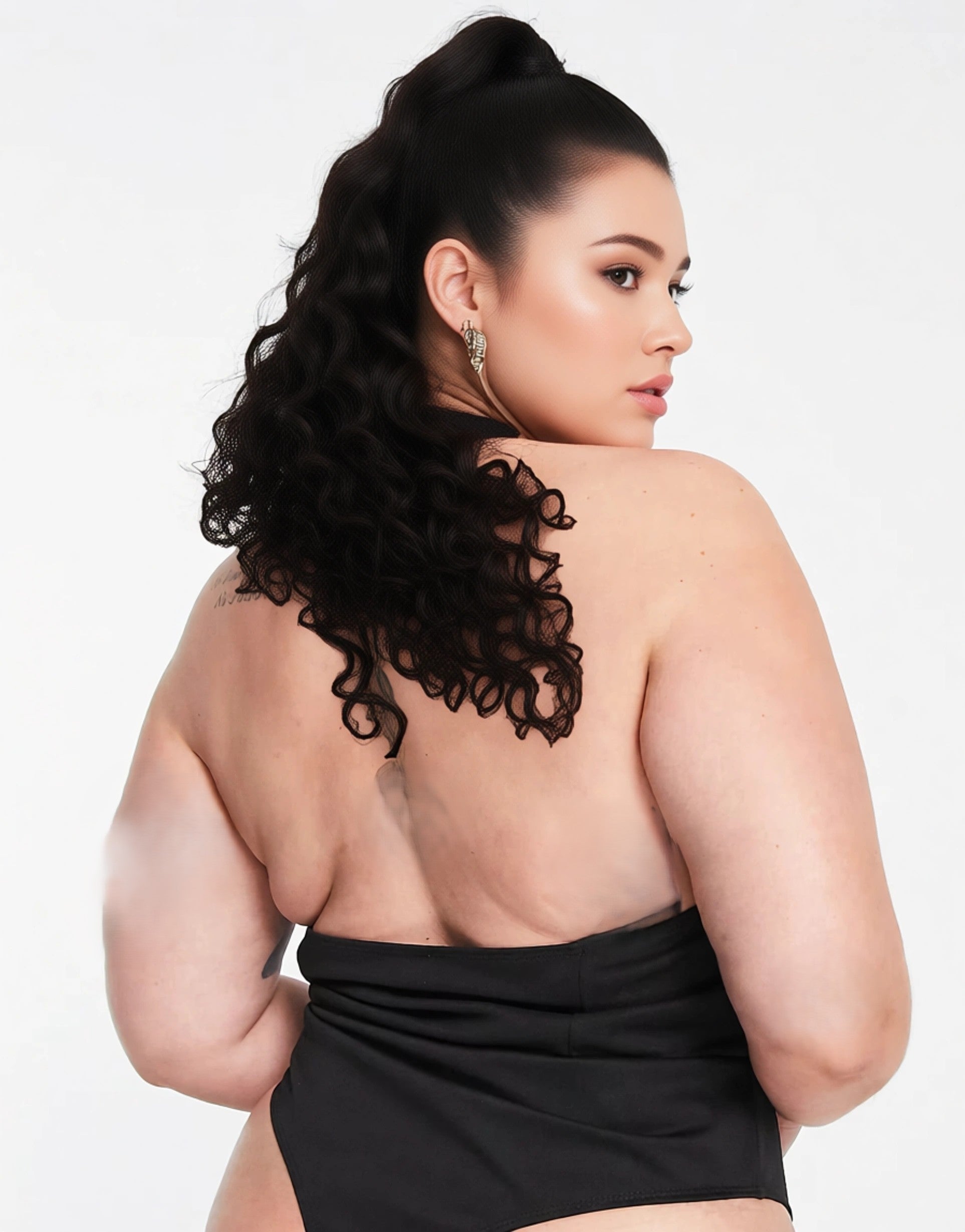 Womens Extro & Vert Plus Halterneck Body In Black