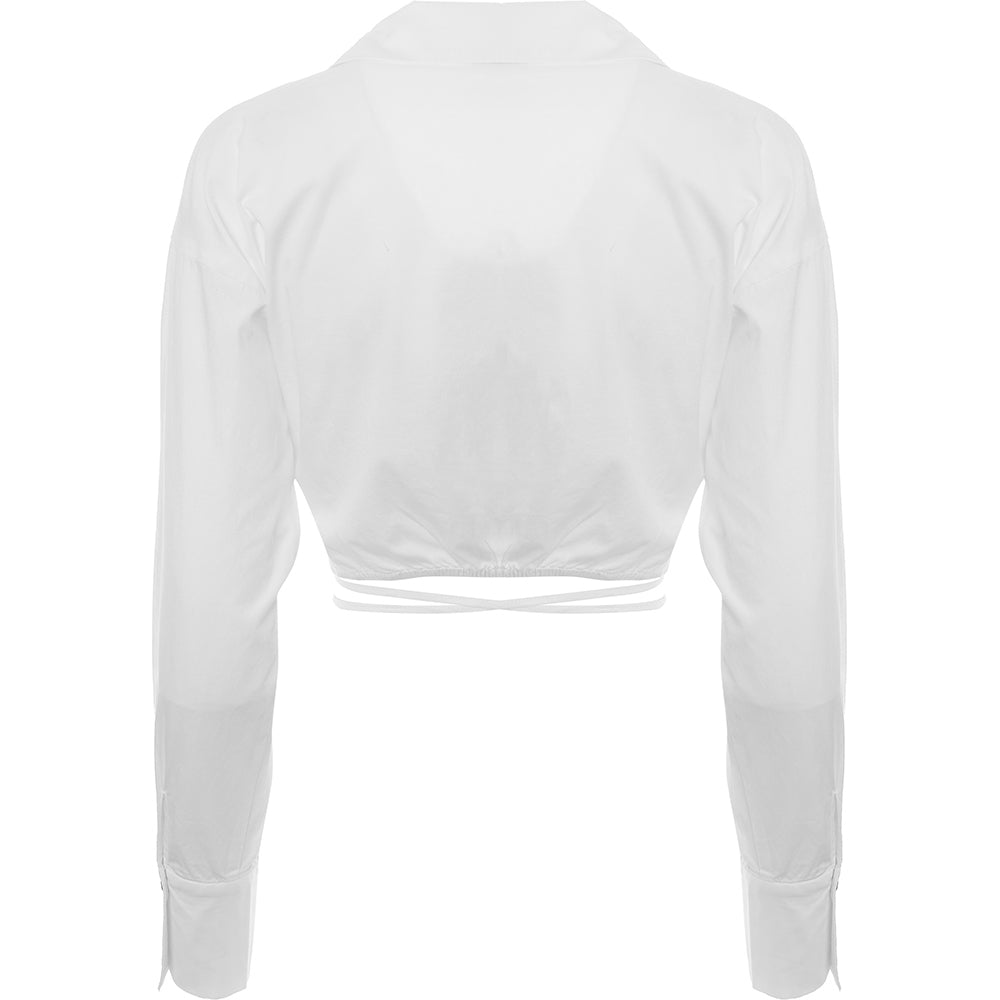 Envii Women's White Wrap Front Shirt