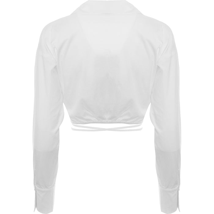 Envii Women's White Wrap Front Shirt