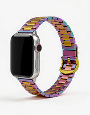 FADED FUTURE Mens Bracelet Smart Watch Strap in Iridescent