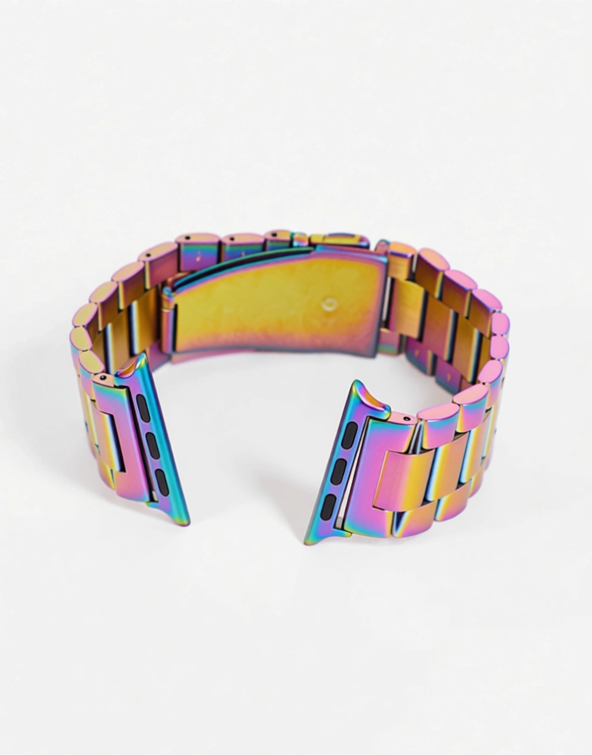 FADED FUTURE Mens Bracelet Smart Watch Strap in Iridescent