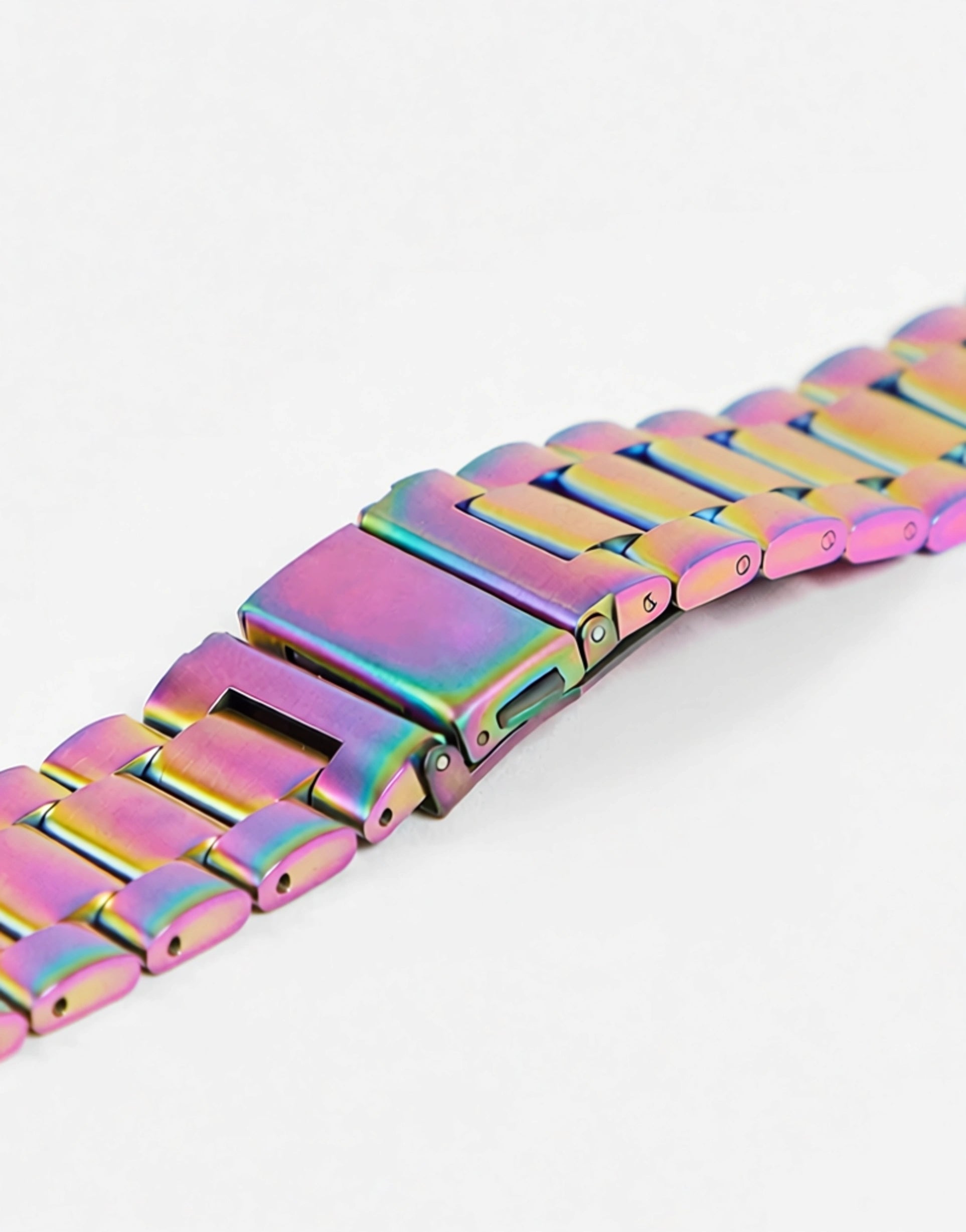 FADED FUTURE Mens Bracelet Smart Watch Strap in Iridescent
