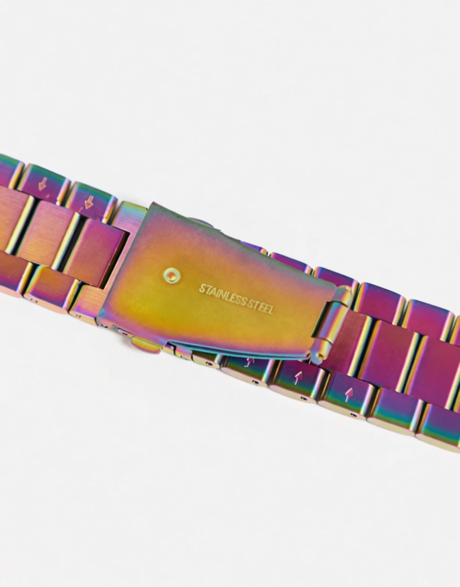 FADED FUTURE Mens Bracelet Smart Watch Strap in Iridescent