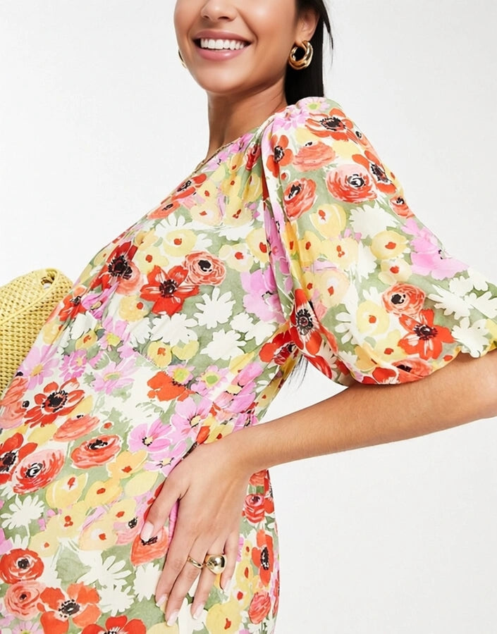 Nobodys Child Maternity Womens Nobodys Child Maternity Valentine Poppy Dress In Multicolour