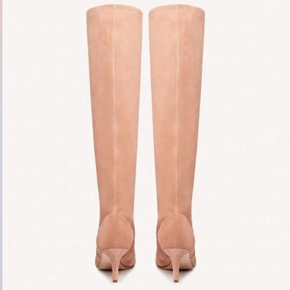 Red(V) Women's Knee-High Boots in Beige