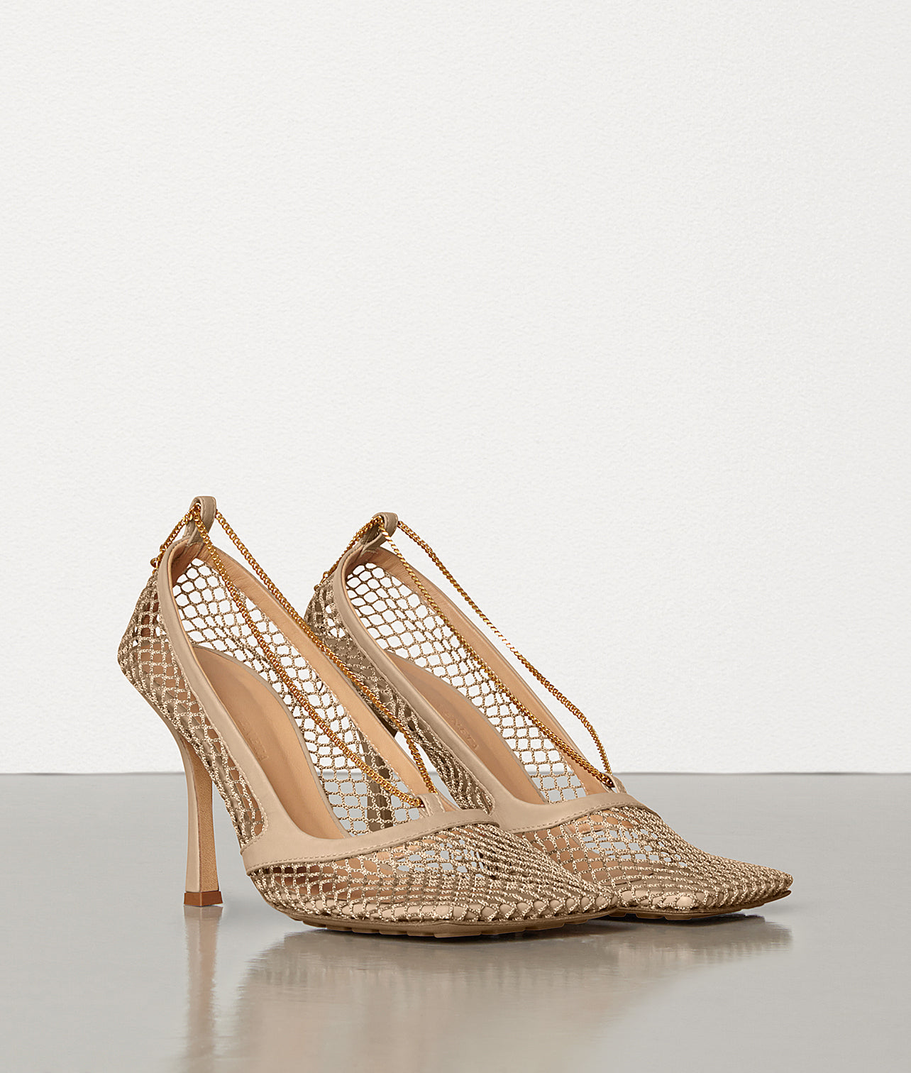 Bottega Veneta Women's Heels in Gold