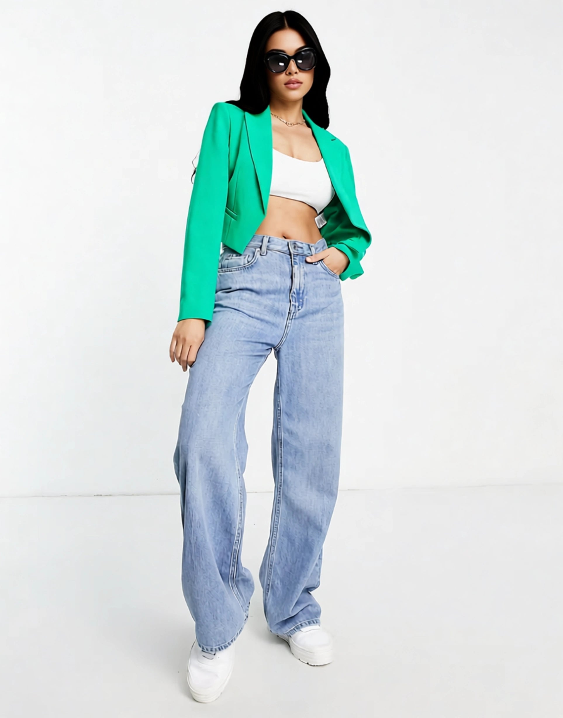 French Connection Womens indi Whisper Ruth Blazer In Green