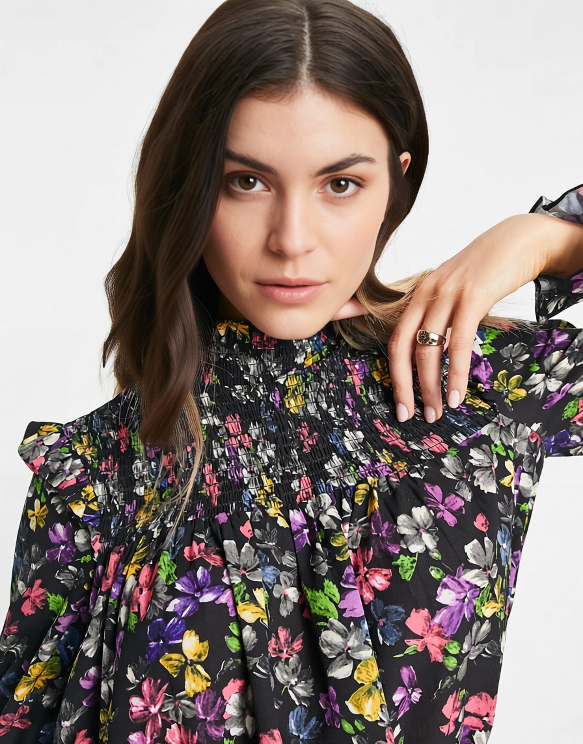 French Connection Women's Alanna Floral Printed In Black
