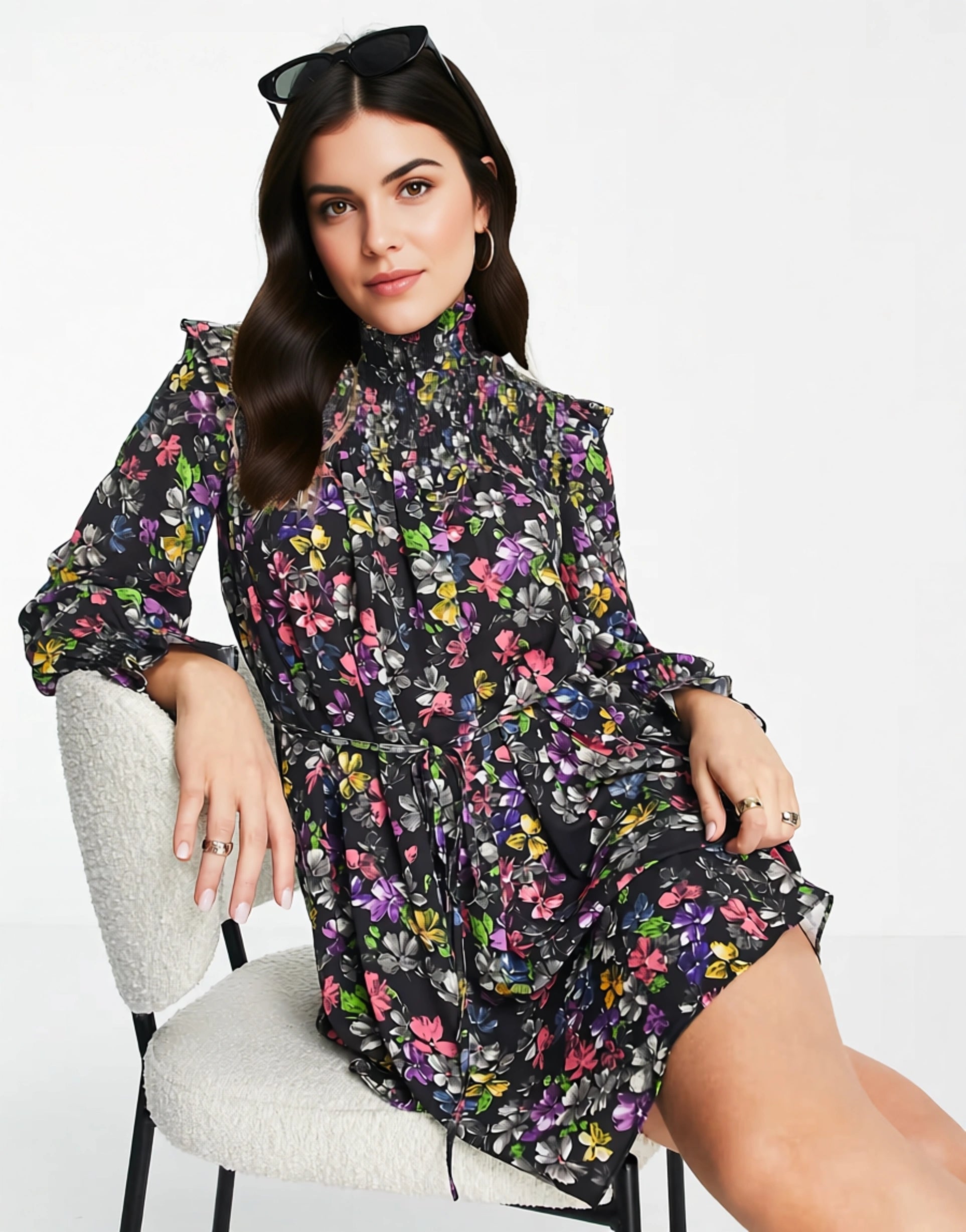 French Connection Women's Alanna Floral Printed In Black