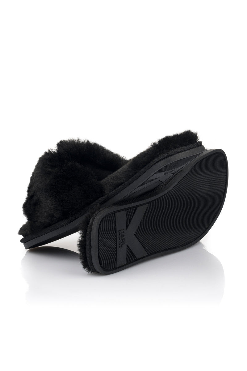 Karl Lagerfeld Women's Sliders in Black