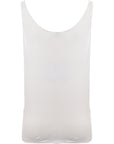 RAEY Womens Skinny Strap Jersey Vest in White