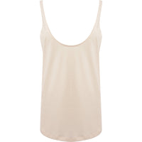 RAEY Womens Skinny Strap Jersey Vest in Beige