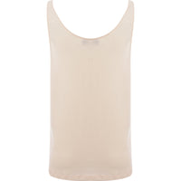 RAEY Womens Skinny Strap Jersey Vest in Beige