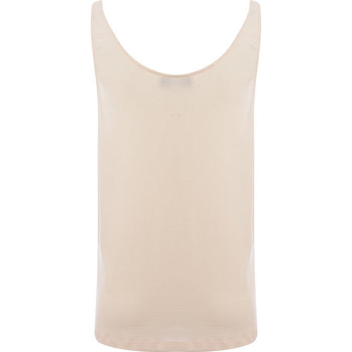 RAEY Womens Skinny Strap Jersey Vest in Beige