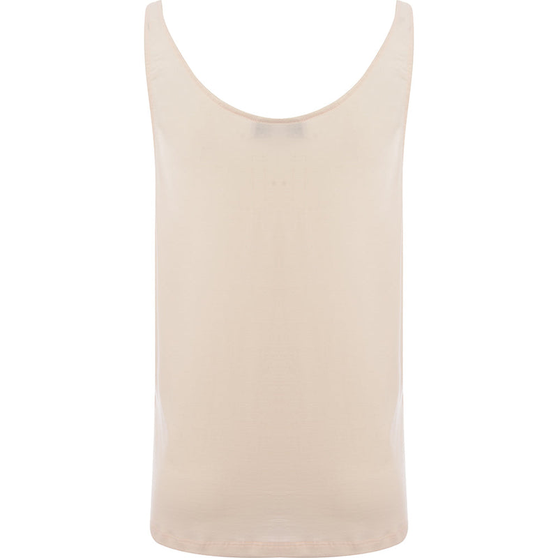 RAEY Womens Skinny Strap Jersey Vest in Beige