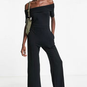 & Other Stories Womens Off Shoulder Jumpsuit In Black
