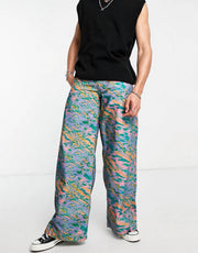 The Ragged Priest Mens Creator Print Jeans In Multi