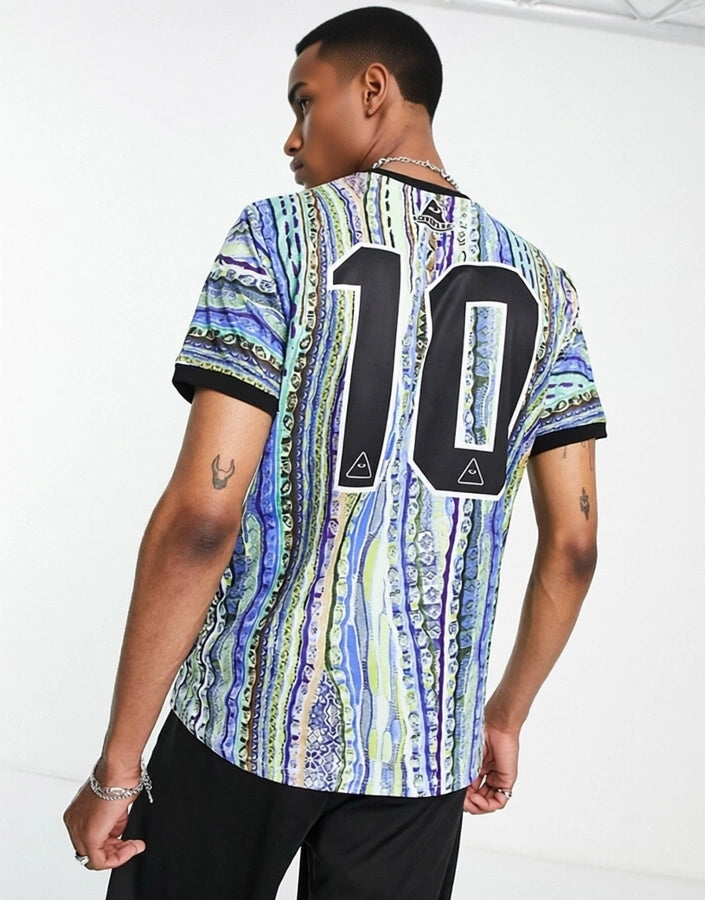 Mens Lover'S Fc Lava Inverted Jersey  T-Shirt In Blue Multi