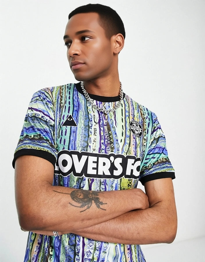 Mens Lover'S Fc Lava Inverted Jersey  T-Shirt In Blue Multi