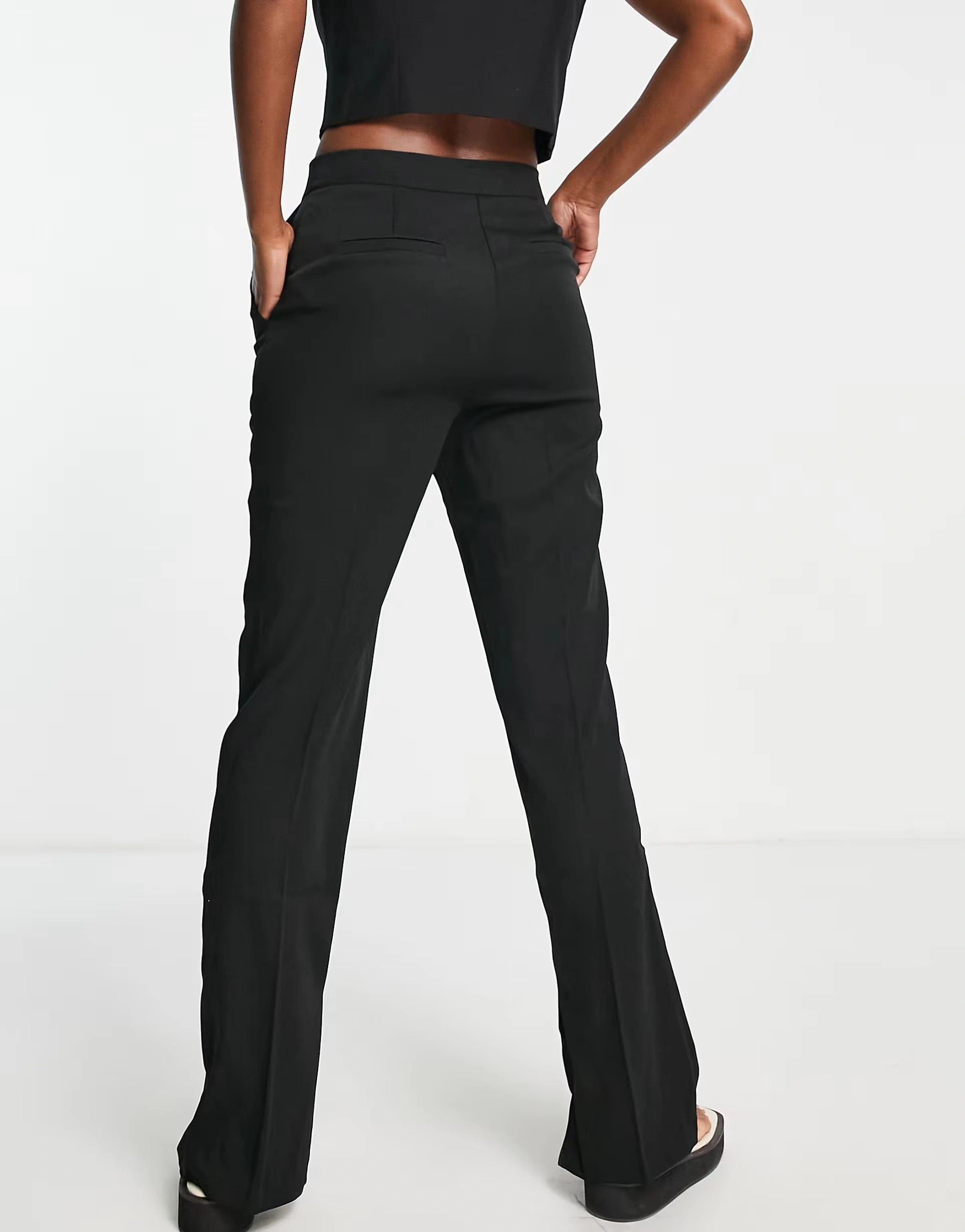 NA-KD Womens Mix Tailored Trousers In Black