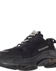 Balenciaga Womens Triple S Shoes In Black