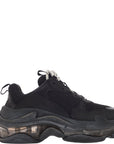 Balenciaga Womens Triple S Shoes In Black