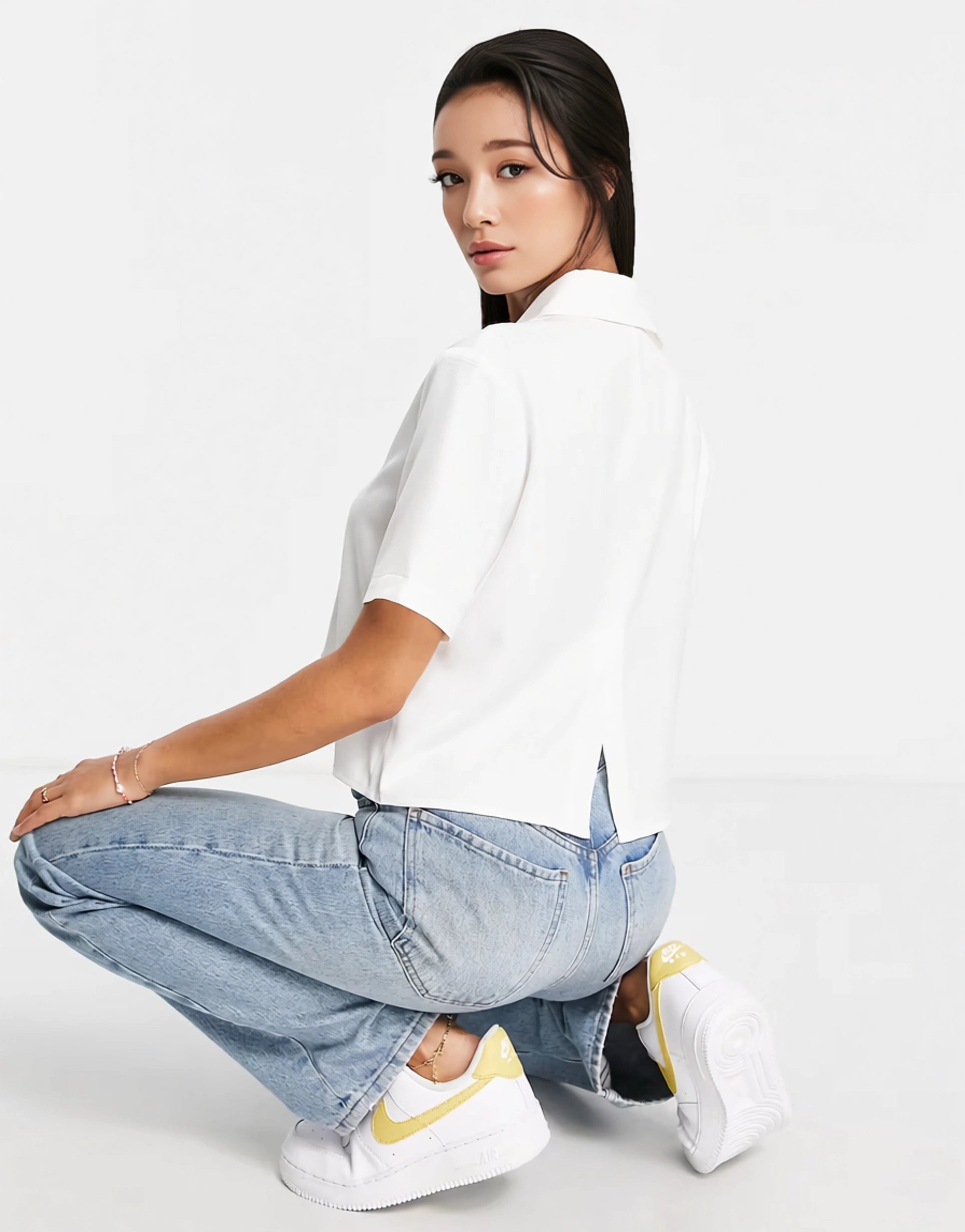 Womens Urban Revivo Relaxed Shirt In White