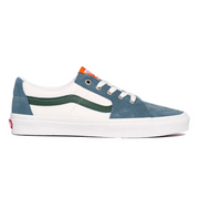 Vans SK8-Low Trainers in Varsity Canvas With Green Suede