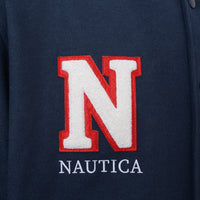 Nautica Men's Navy Archive Wilson Varsity Jacket