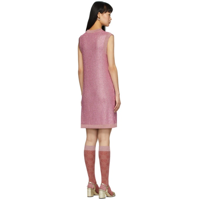 Gucci Womens Mini Dress in Pink