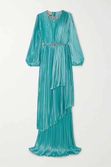 Gucci Womens Maxi Dress in Blue