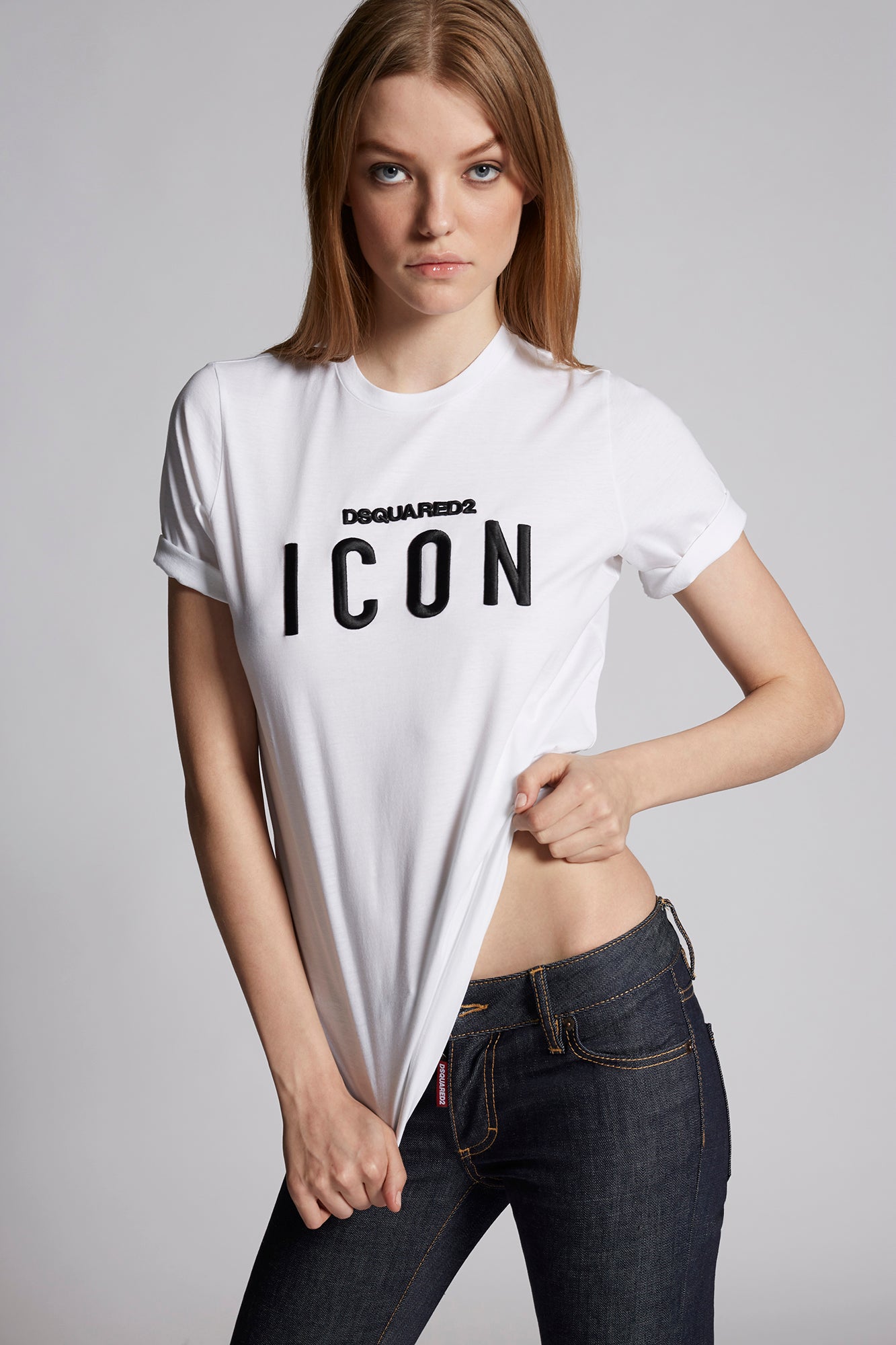 Dsquared2 Womens Short Sleeve T-Shirts In White