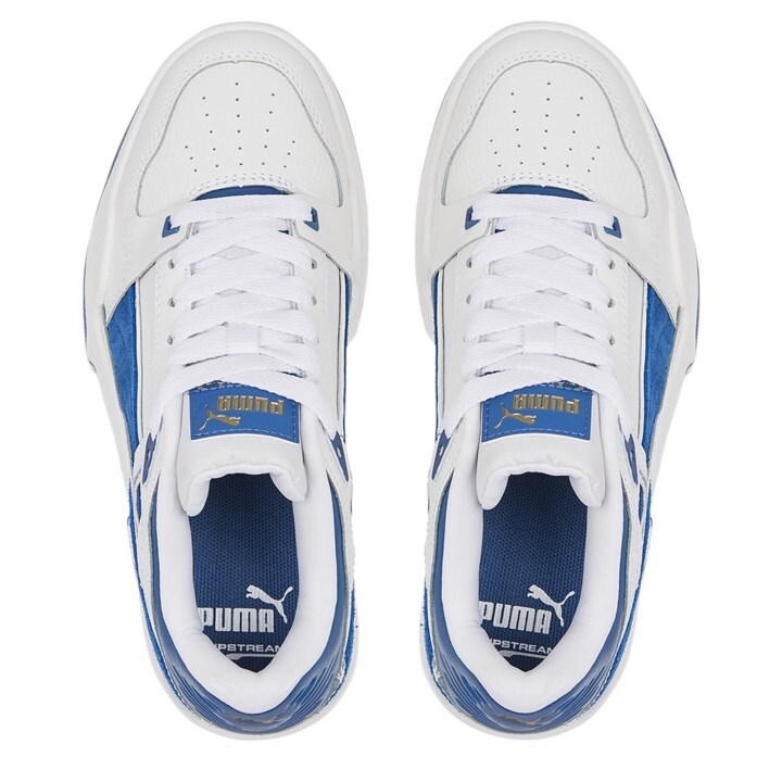 Puma Mens Slipstream Trainers in White With Blue